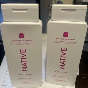 Native Holiday Gumdrop body wash set of 2